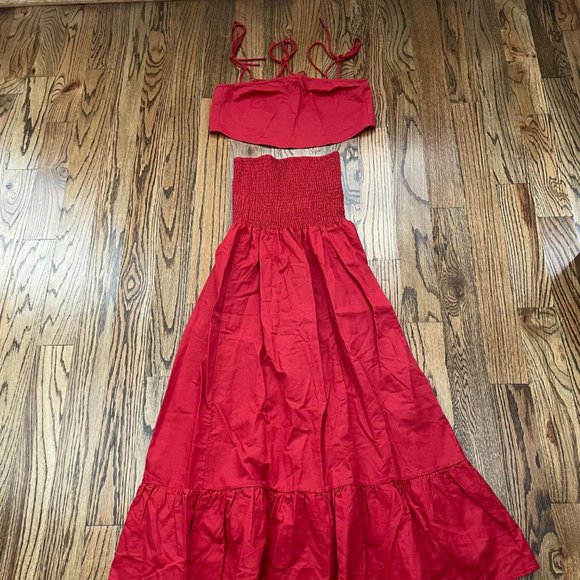 Sundays the Label Red Linen Set - Picture 3 of 4